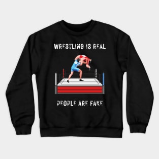 funny wrestling Crewneck Sweatshirt